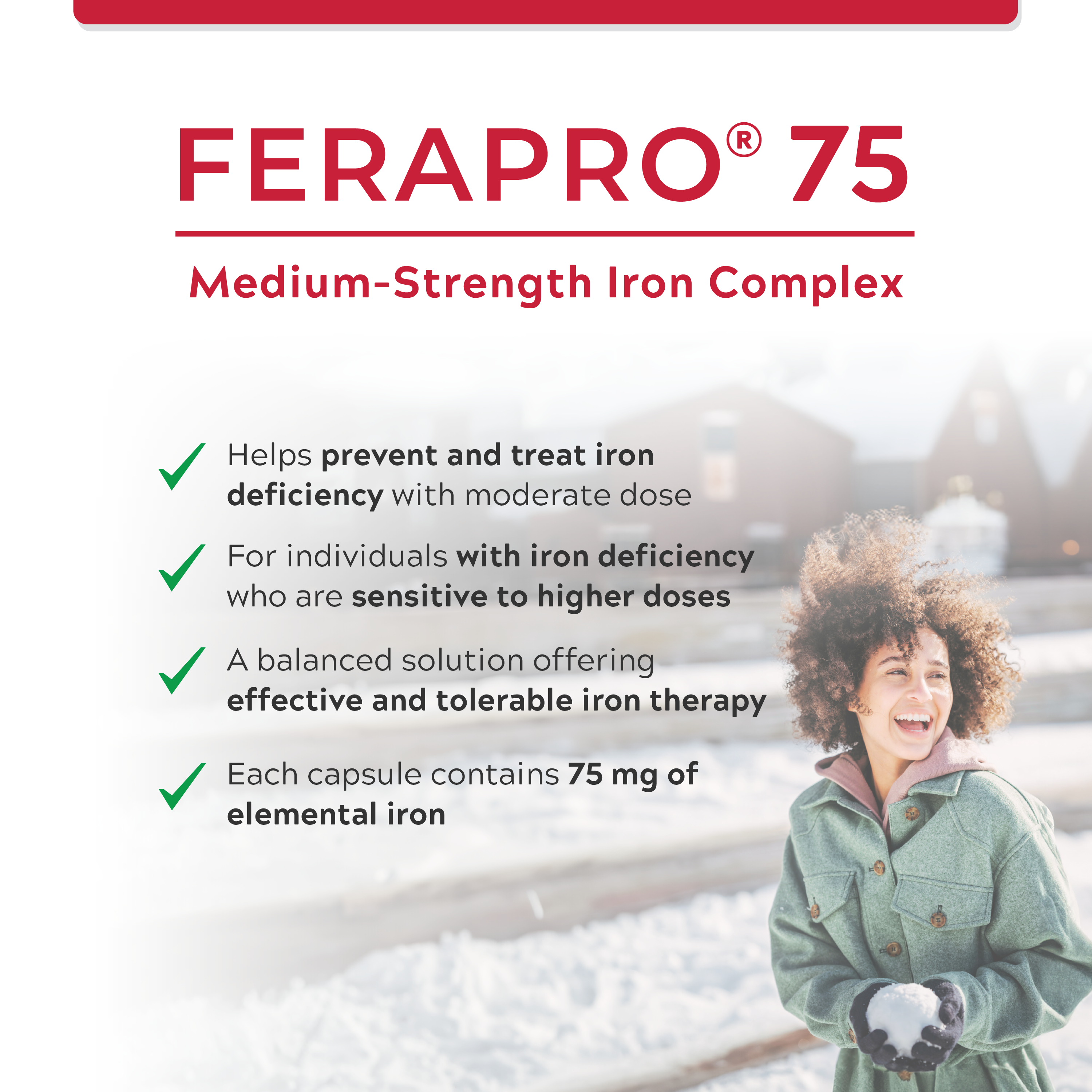 FERAPRO® 75 | Medium-Dose Iron Supplement